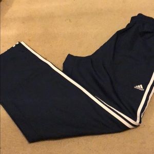 3 stripe navy adidas wind pants
